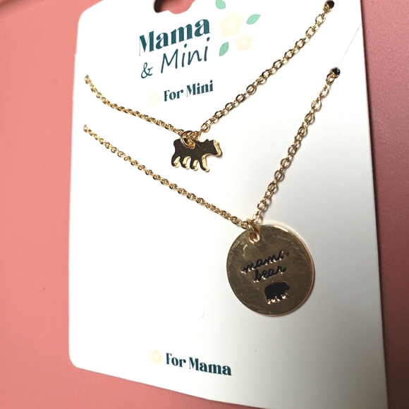 Mama and mini mama bear and baby bear necklaces - Picture 3 of 4